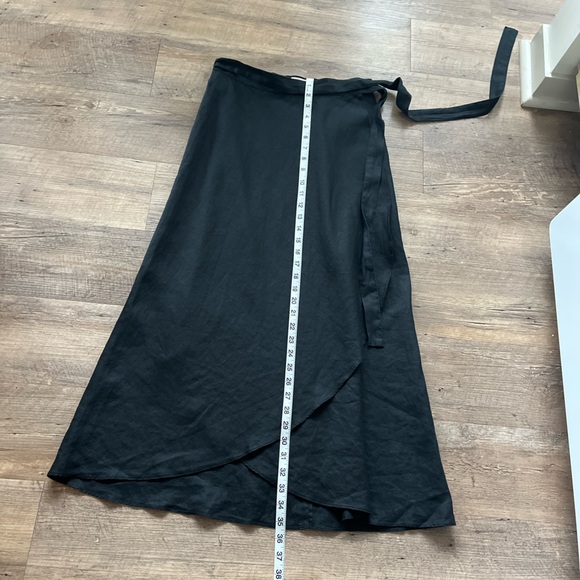 Rare* Linen Aritiza Wilfred Eleta Wrap Skirt 
Sz M - Picture 11 of 13
